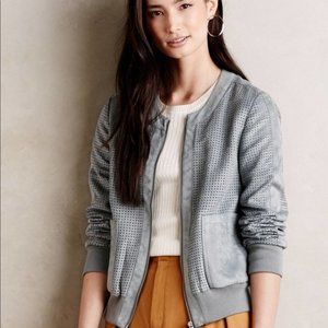 Hei Hei Vegan Suede Bomber Jacket Size XL